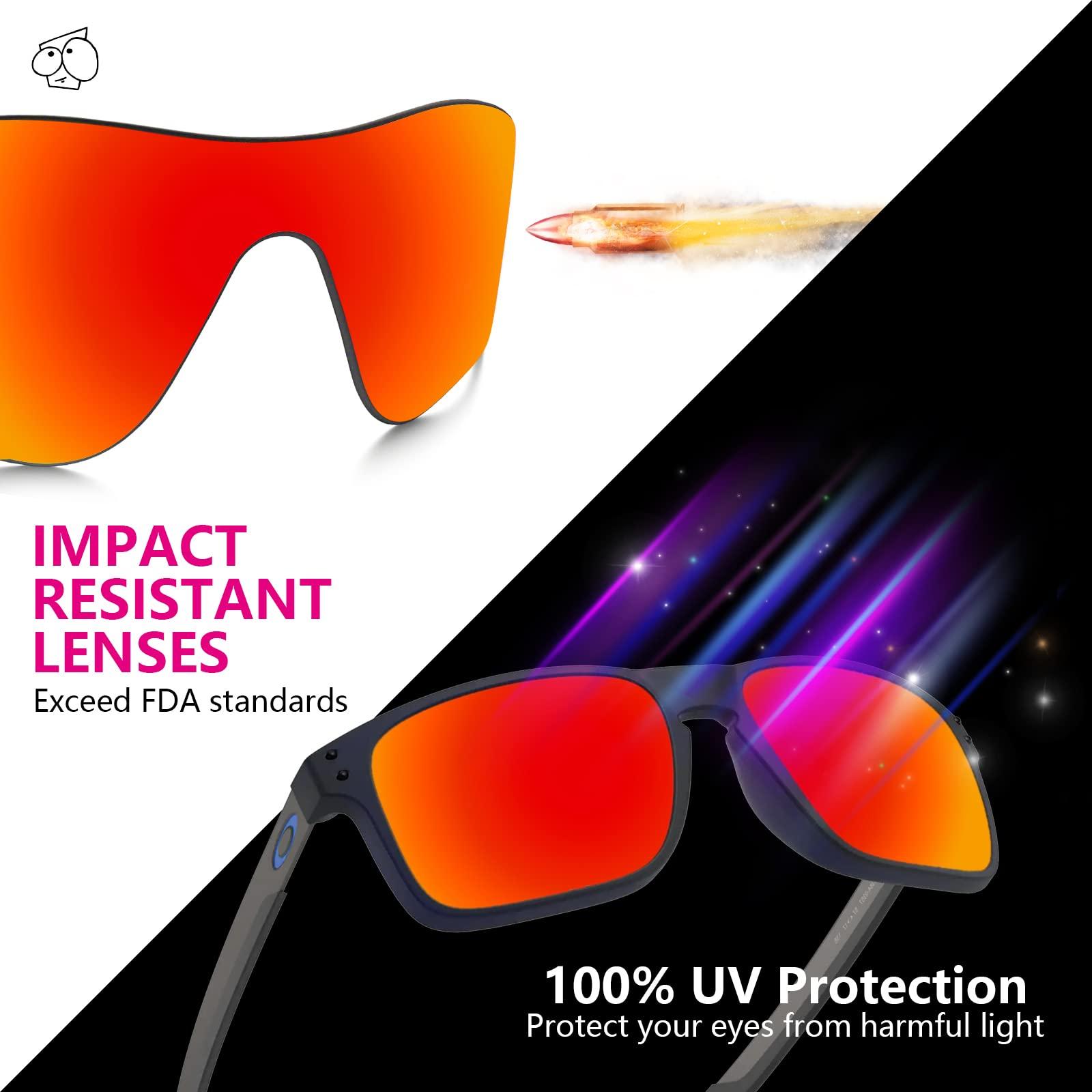 EZReplace EZReplace Lenses Replacement for Versace VE3326U 53mm Sunglasses (Polarized Lenses) - Fits Versace VE3326U 53mm Frame (Night Vision Yellow)