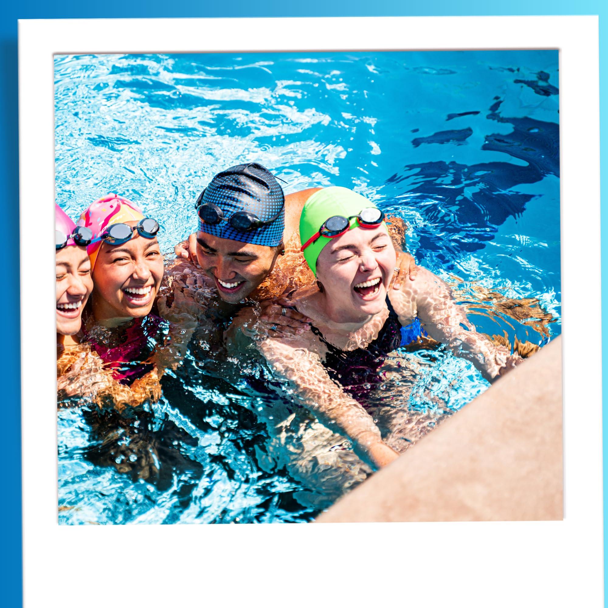 Sporti Sporti Multi Color Silicone Swim Cap - Pink/Yellow Sorbet