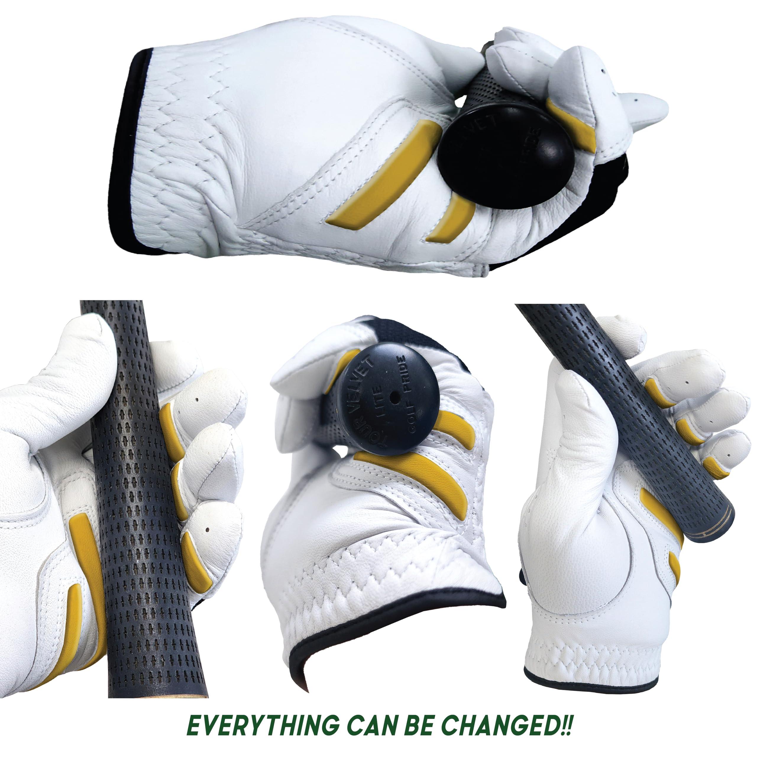 MONKEY GRIP MONKEY GRIP Golf Glove Bearing Capacity Non silp No Slice pad Premium Lether Power Pad Left Hand (Man-X_Large)