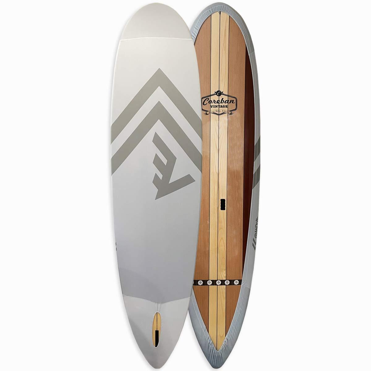 VAMO LET\'S GO... VAMO SUP Stand Up paddleboard 4-way stretch UV board cover for paddleboards, kayaks, and surfboards (Paddleboard not included) (Grey, 9\'-10\'6)