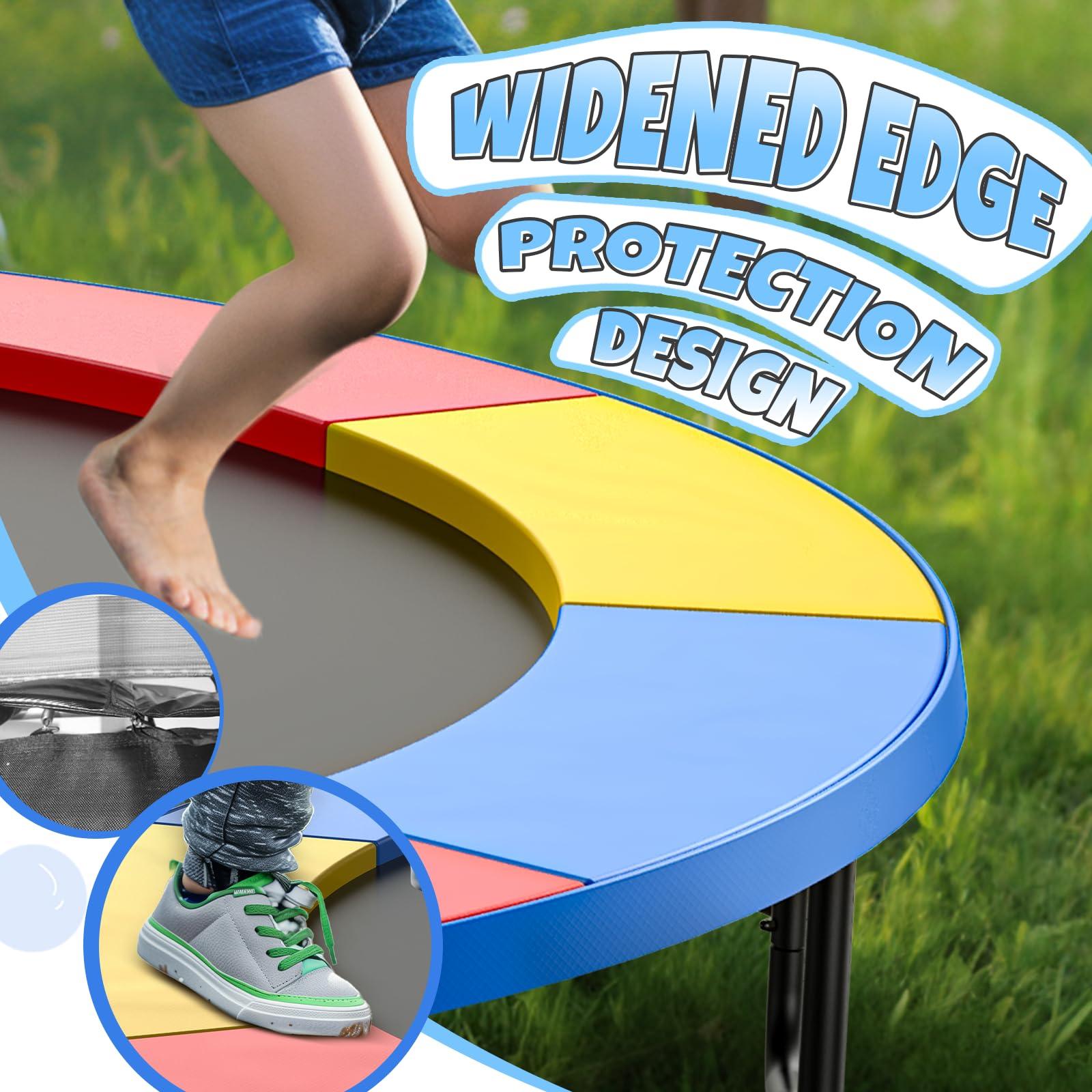 BCAN BCAN Trampoline Pad, 12ft 14ft 15ft 16ft Trampoline Replacement Safety Pad, Waterproof Trampoline Accessories Spring Cover