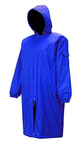 Adoretex Adoretex Unisex Swim Parka Water Resistant Warm Coat Water Sports Swim Parka for Adults & Kids-PK005-Royal/Black-AM