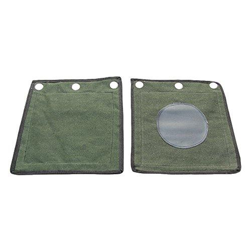 ZooBoo ZooBoo Wing Chun Kung Fu Wall Bag Canvas Leather Kick Boxing Striking Punch Bag (Leather Army Green)