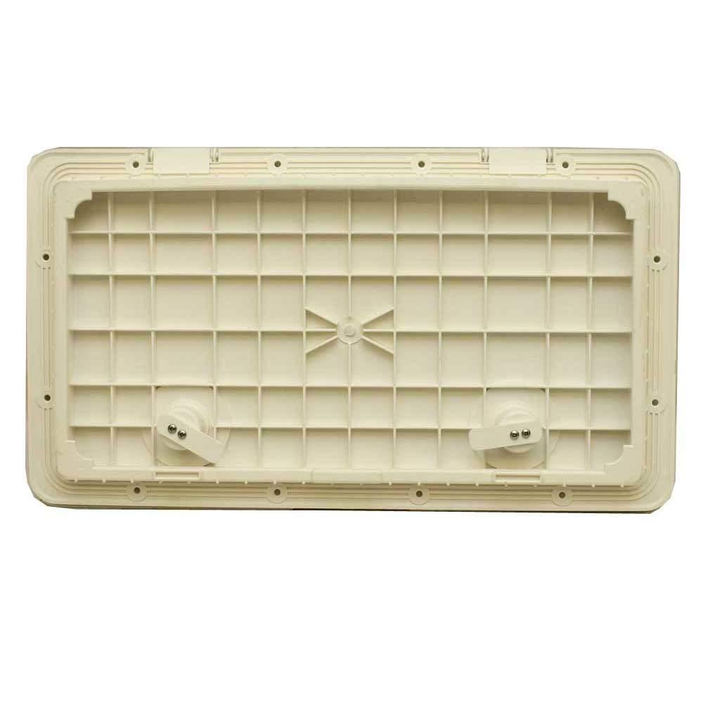 T & H Marine Supplies T-H Marine Sure-Seal Boat Hatch - Watertight Dual Seal Access Hatch for Marine Storage - Durable, Lockable, and Easy Installation - Ideal for Vertical and Horizontal Use - 13\"x24\", Polar White