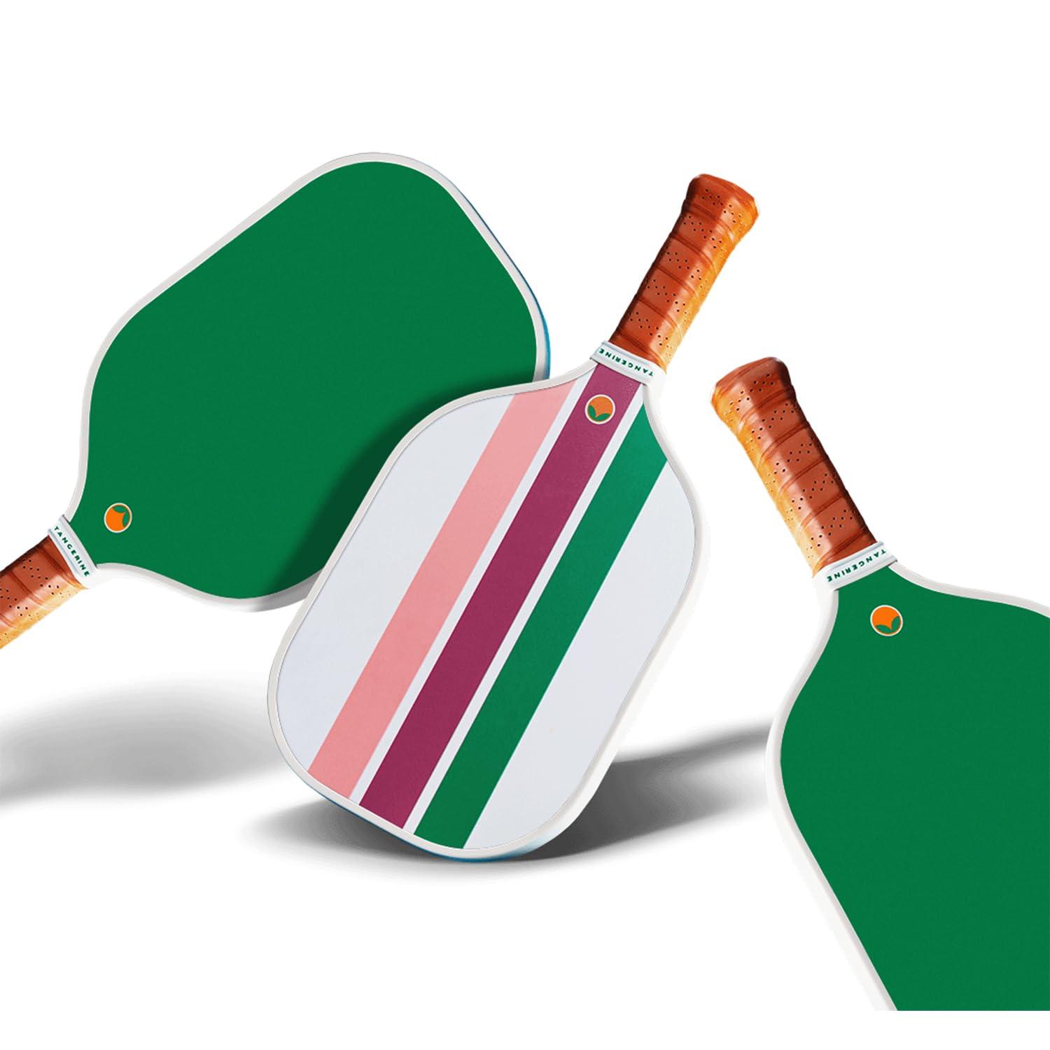 Tangerine Tangerine Pickleball Paddle - Cool & Unique Designs - Lightweight with Honeycomb Core & Fiberglass Surface - Gifts for Pickleball Lovers - USAPA Approved - Nantucket