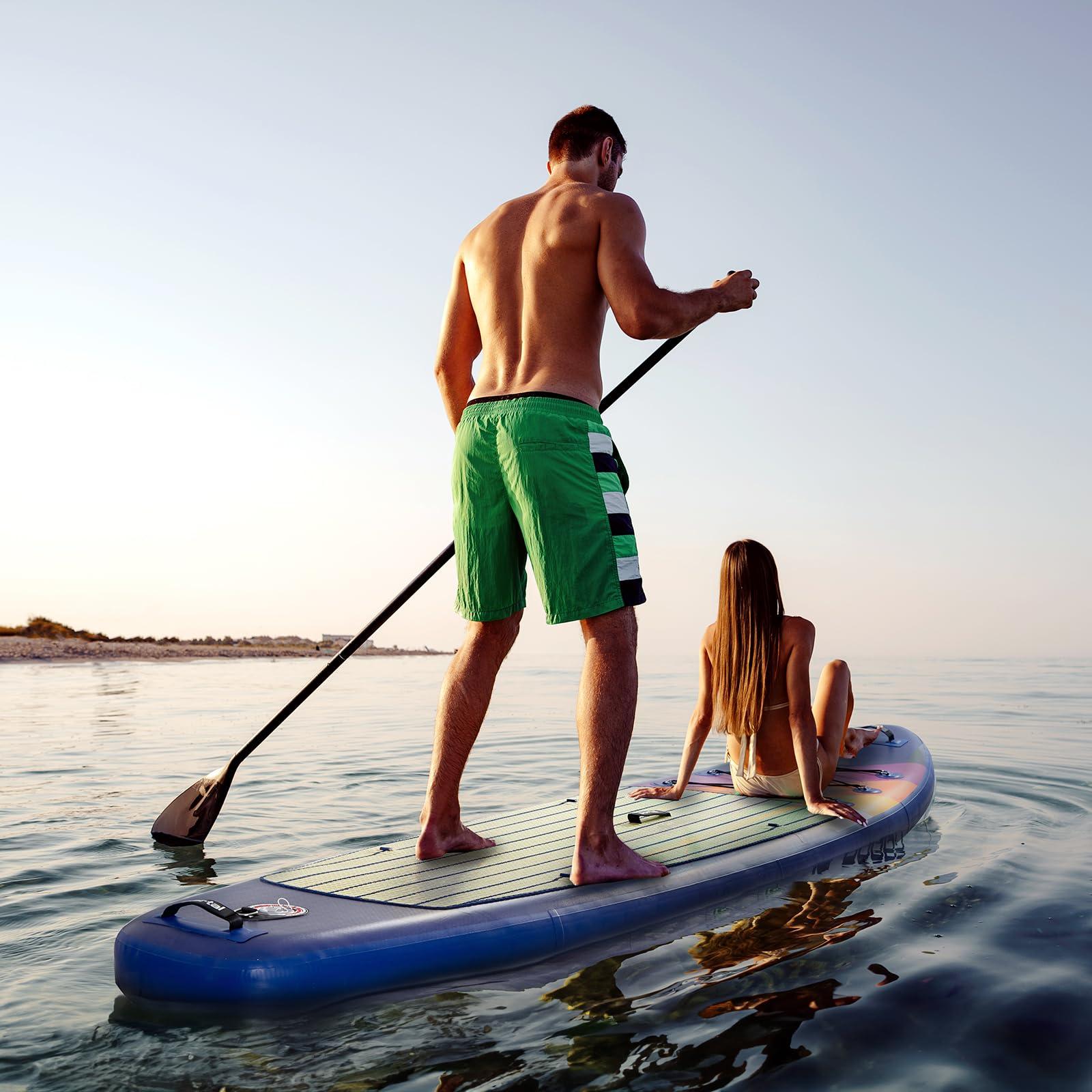 PORTAL PORTAL SUP Inflatable Paddle Board for Adults 10\'6\'\' Stand Up Paddleboard,Non-Slip Deck Blow up Paddle Boards with Adjustable Paddle, Carry Bag, and Repair Kit