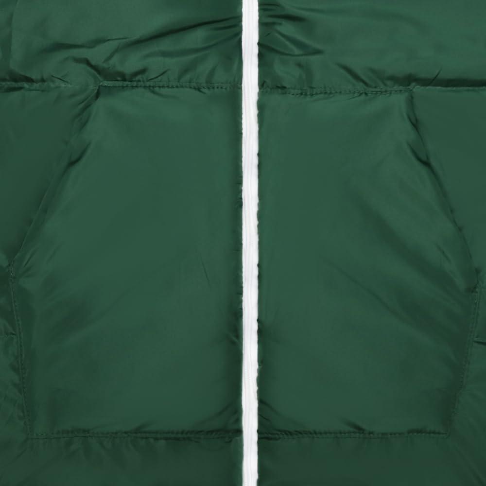 Flourish Thermotuff Wearable Sleeping Bag with Dual Hoodie, Long Sleeves, Pockets & Adjustable Drawstring - Ideal for Camping, Cold Weather Hiking, and Stadium Sak Blanket (Army Green)