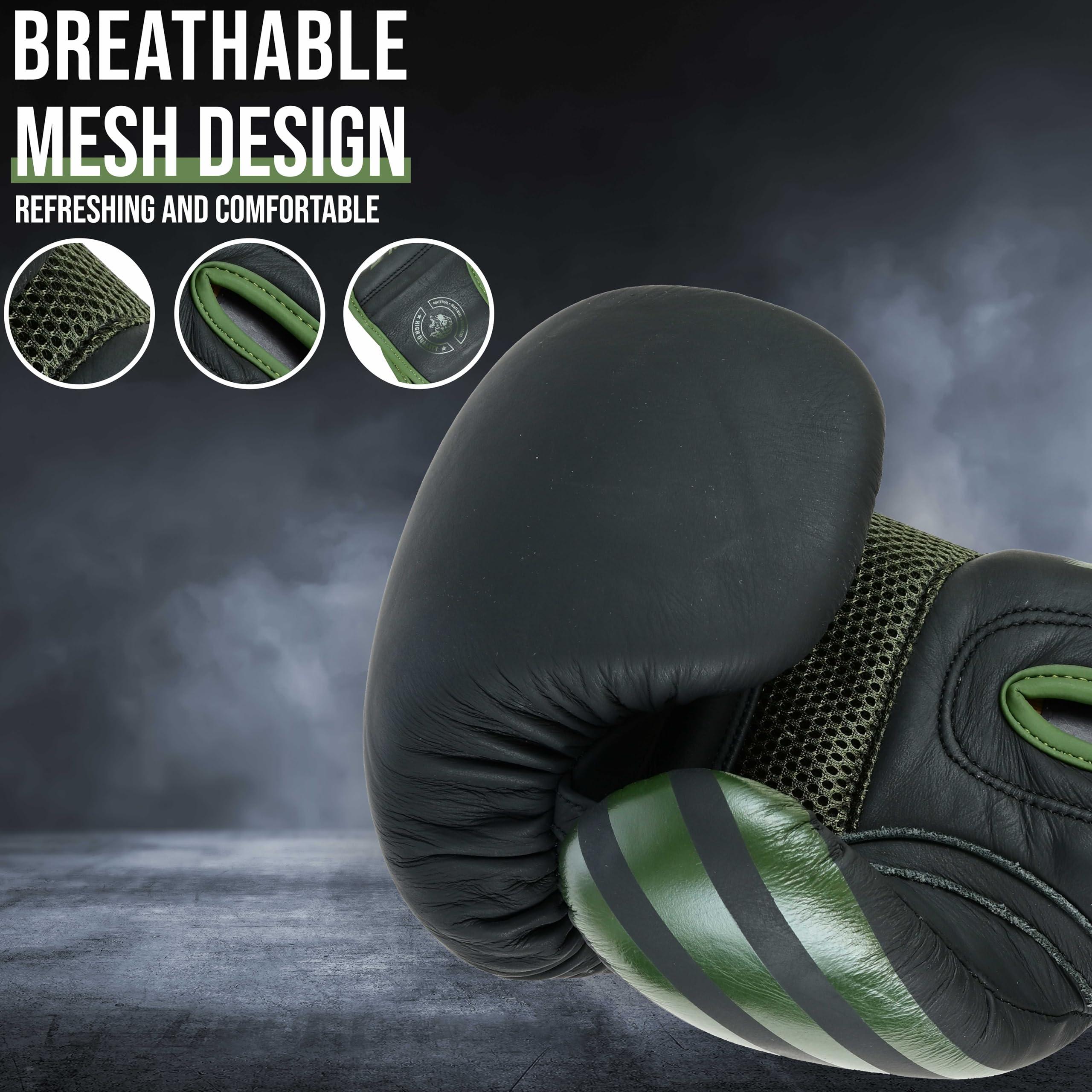 Fadi Sports Fadi Sports Revansh Boxing Gloves | Premium Matte Cowhide Leather | Pro Quality for Boxing, MMA, Muay Thai, Kickboxing, Durable, Comfortable, Protective for Training & Competition