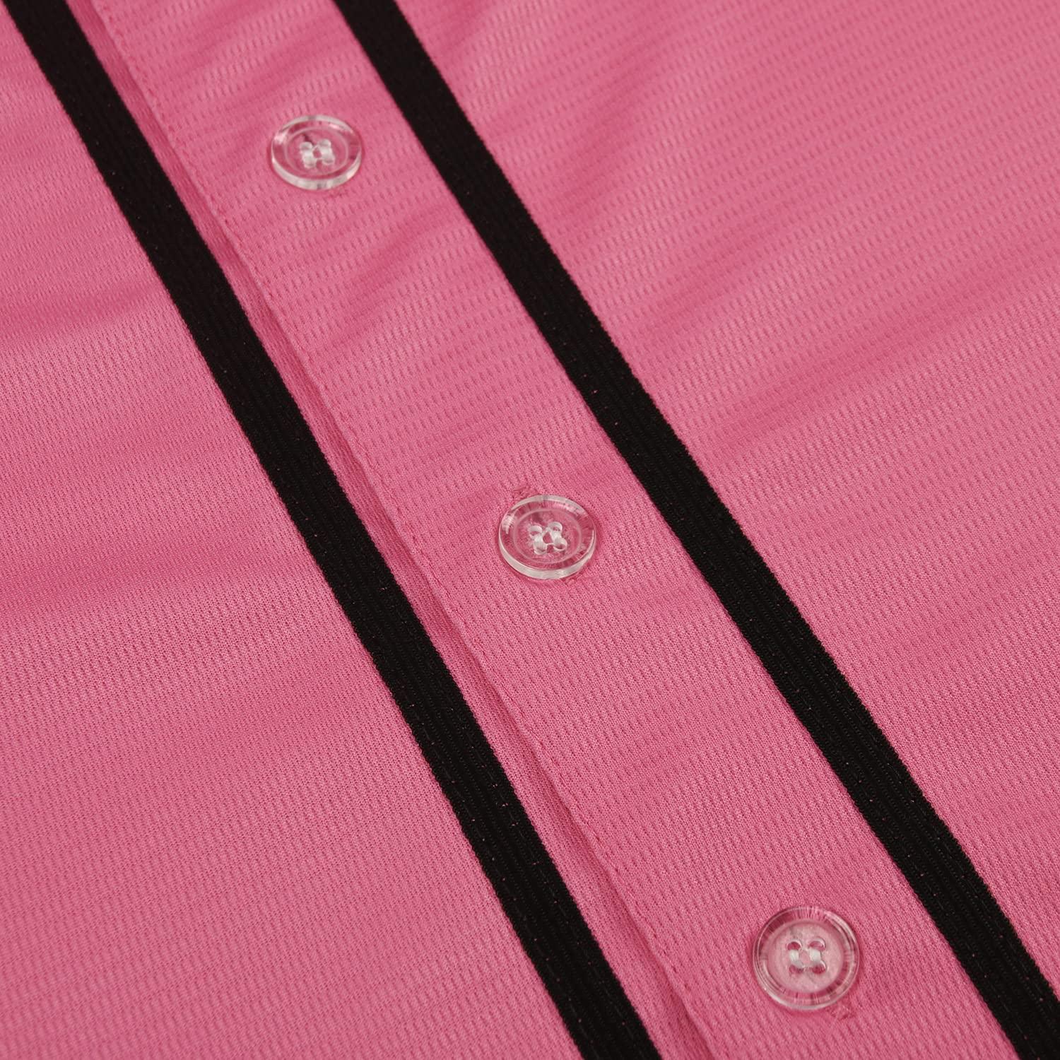 Pinky's Next Friday CD Store Men's Pinky's Next Friday Movie Baseball Jersey Day Day CD Store Sports Fan Hip Hop Jerseys Stitched (XXL, Logo Pink)