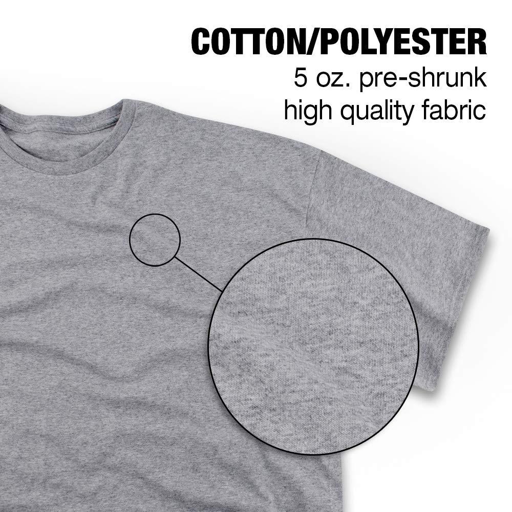 University of Louisville University of Louisville Official Stacked Unisex Adult Heather T Shirt,Charcoal Heather, Medium