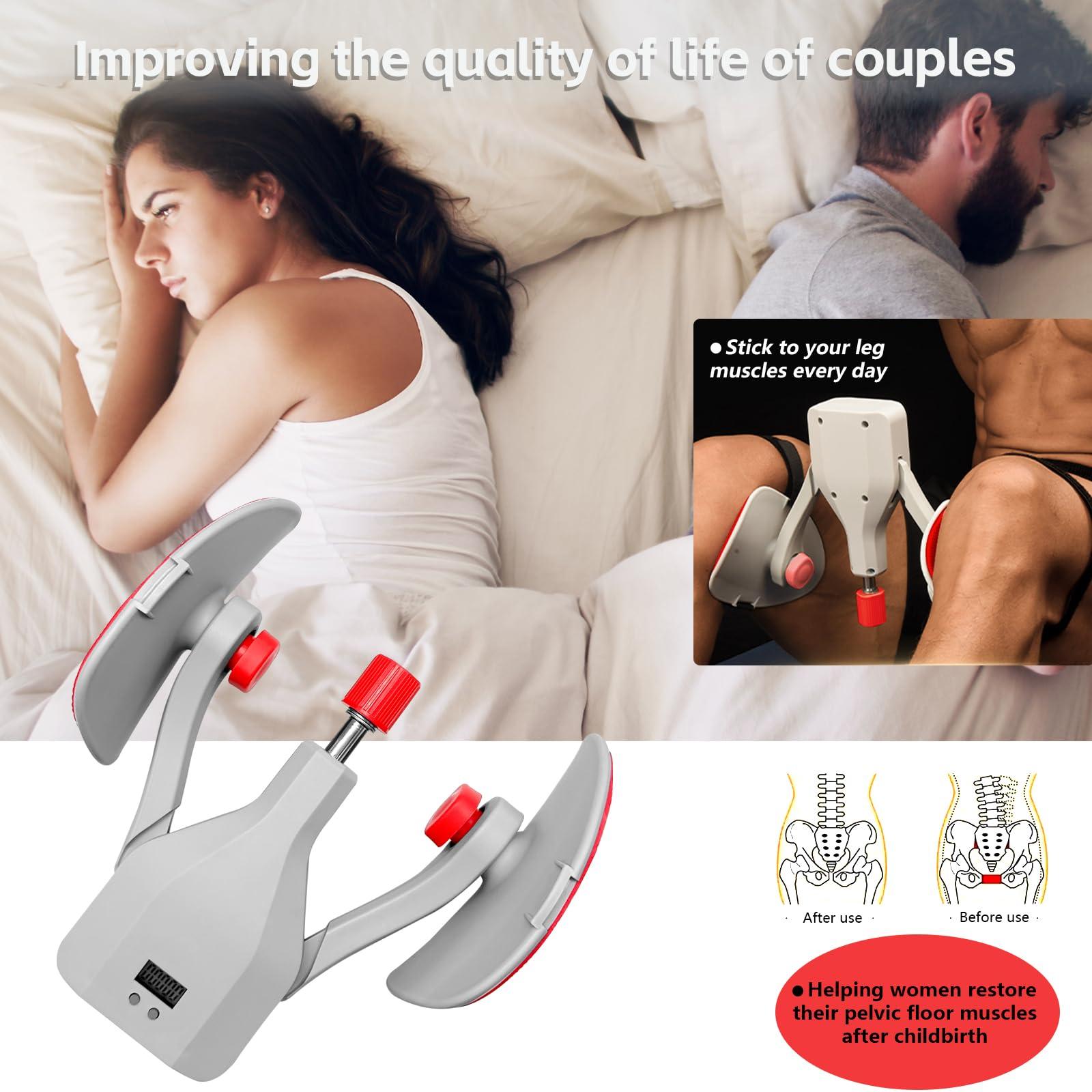 Keyoung Thigh Master Hip Trainer Kegel Exerciser, Hip Trainer Exercise Equipment,Adjustable Leg and Inner Thigh Strength Exercise EquipmentPelvic Floor Strengthening DeviceLeg Exercise Equipment for Men