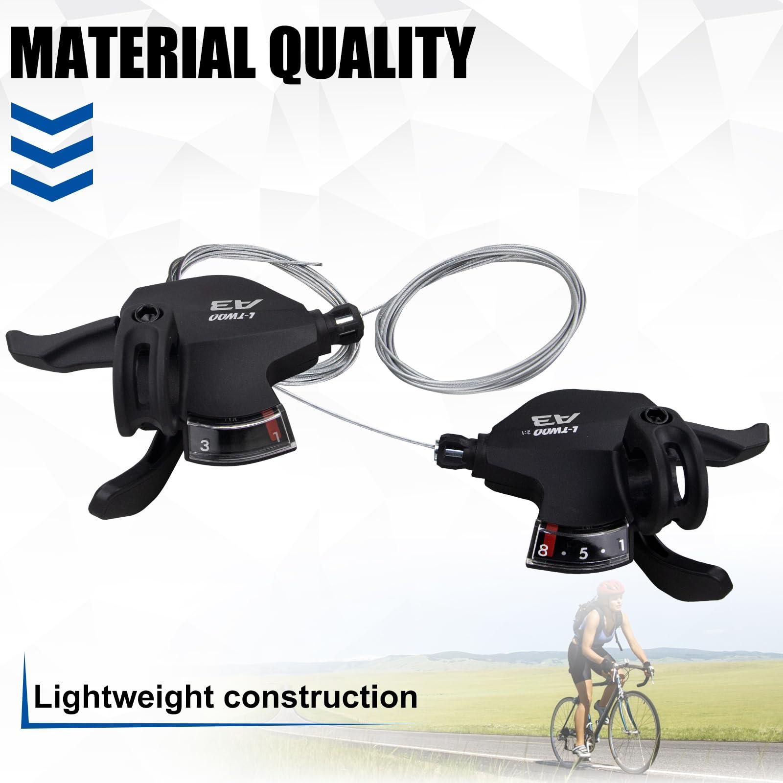 WEEROCK WEEROCK Bike Shifter Lever 24 Speeds 3x8 Thumb Gear Shift Lever for Mountain Bicycle