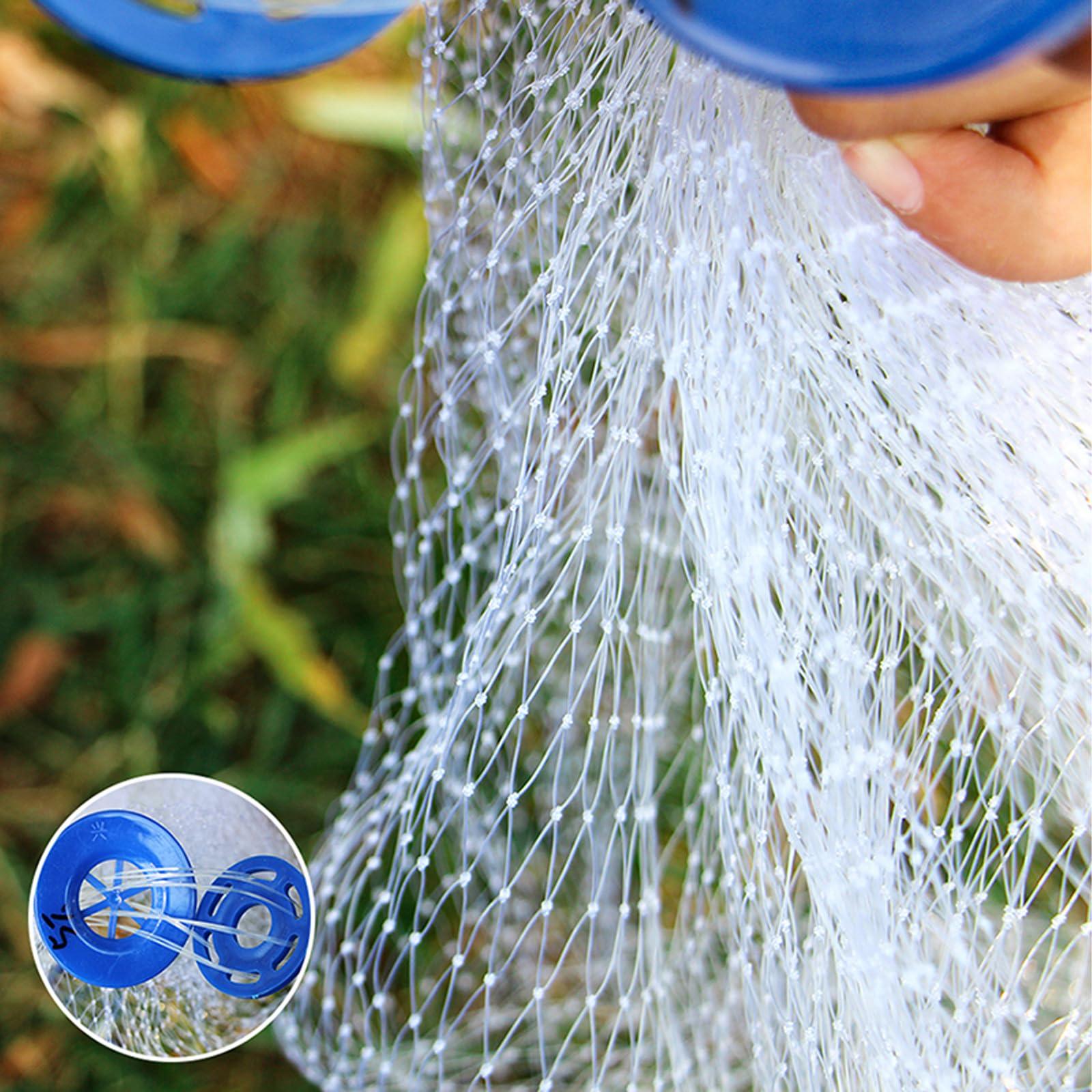 Lawaia Lawaia Fishing Nets Cast Net Hand Throw Fishing Fish Trap Saltwater Gear- Ideal for Shrimp Fish and Fly Fishing - 4FT Radius