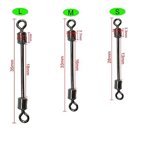 unclesportinfof unclesportinfof Fishing Sinker Connector Lead Pieces Seat for Crappie Bass Carp Fishing (L-100 Pieces)