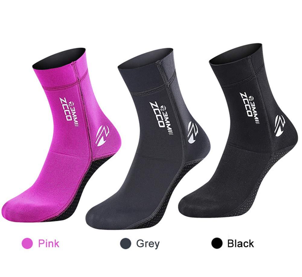 Skyone Neoprene Socks Diving Scuba Socks Wetsuit Fin Booties for Men Women, 3MM Surfing Sock Thermal Flexible Anti Slip for Swimming