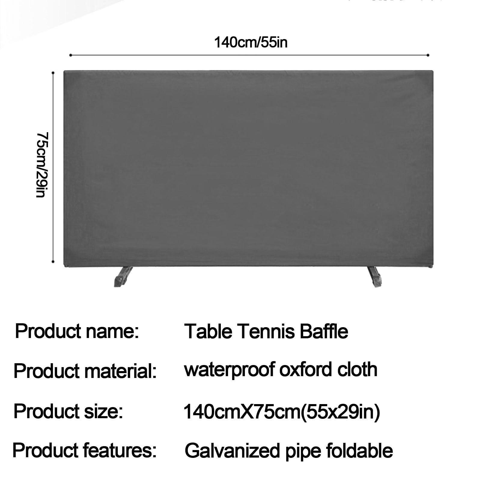 LVLDAWA LVLDAWA Table Tennis Barrier Screen, Training Court Portable Privacy Partition Screen, Table Tennis Court Fence Surround Barrier Block for Playground, Schools (Color : Blue, Size : 140X75CM-1PCS)