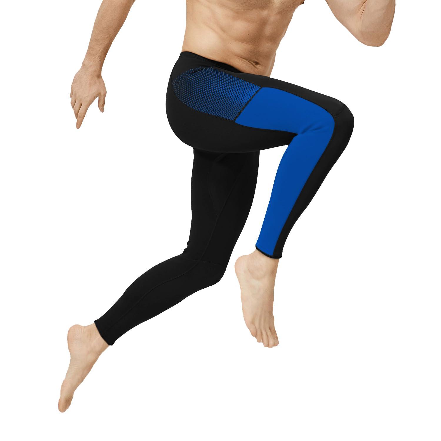 GoldFin GoldFin Mens Wetsuit Tops and Pants, 2mm Wet Suits Neoprene Jacket and Pants for Men Keep Warm for Water Sports Swimming Snorkeling Scuba Kayaking Diving Surfing (Blue, Small)