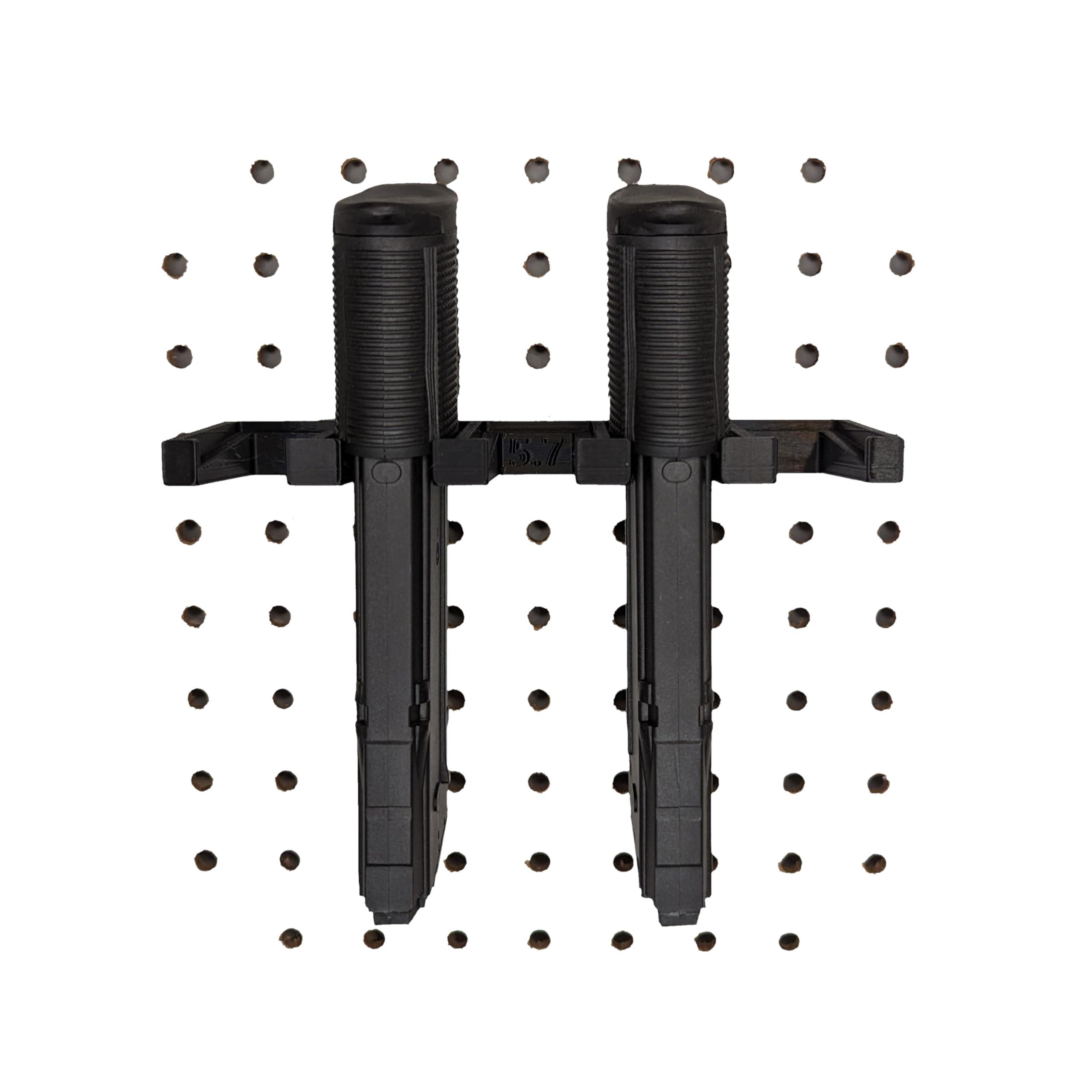 Hammy3DPrints Hammy3DPrints Mount for FN Five-Seven Mags - Pegboard/Metal Pegboard/Skadis/etc. | Magazine Holder Storage Rack (Squarelok)