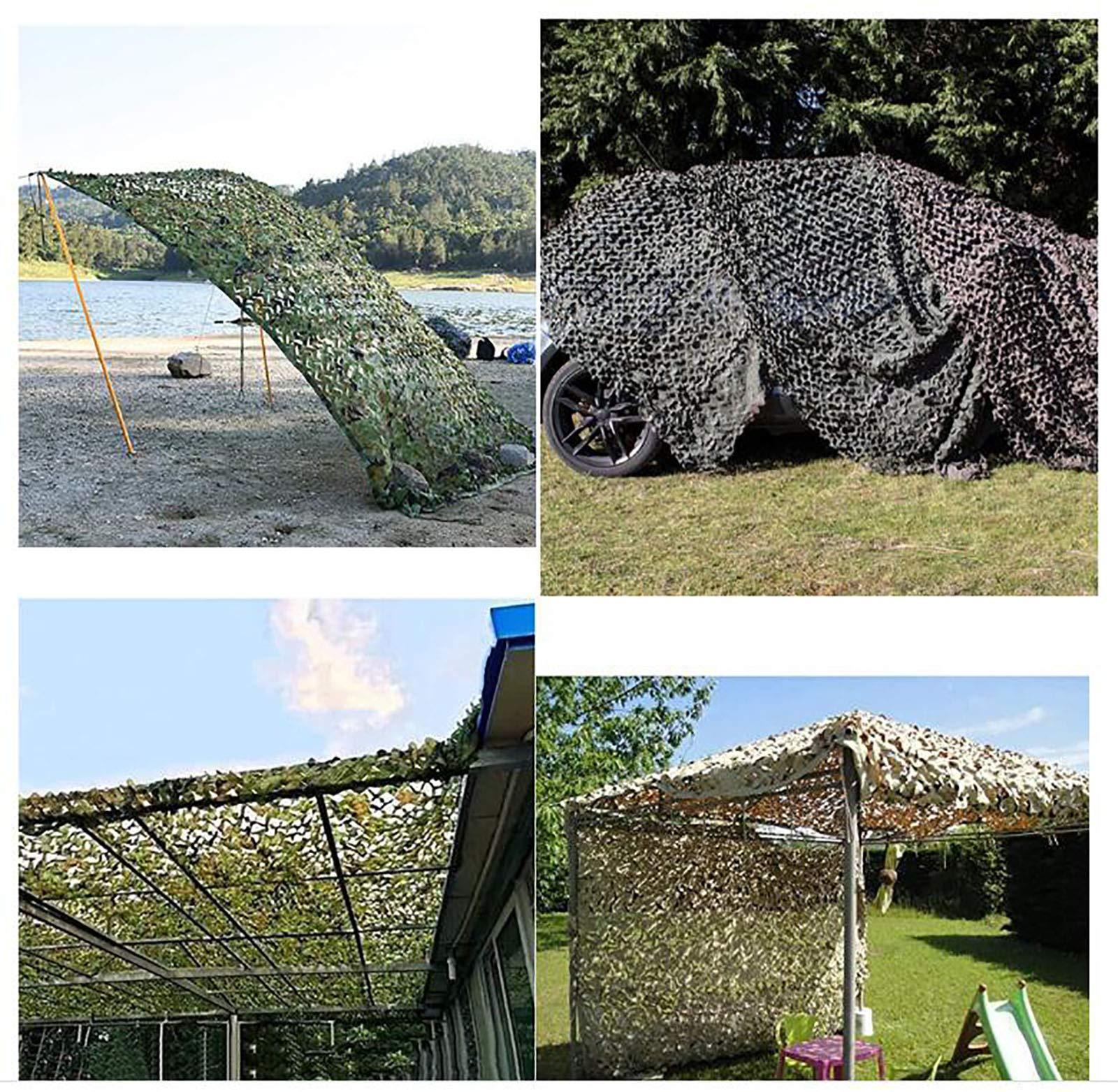 bandezid Camouflage Netting Camo Netting Army Camo Net for Hunting Military Theme Shooting Decoration Sunshade Camping and Building Shelters,Army Military Hunting Forest Camo Net-Camouflage net 2x8m(6.5x26ft)