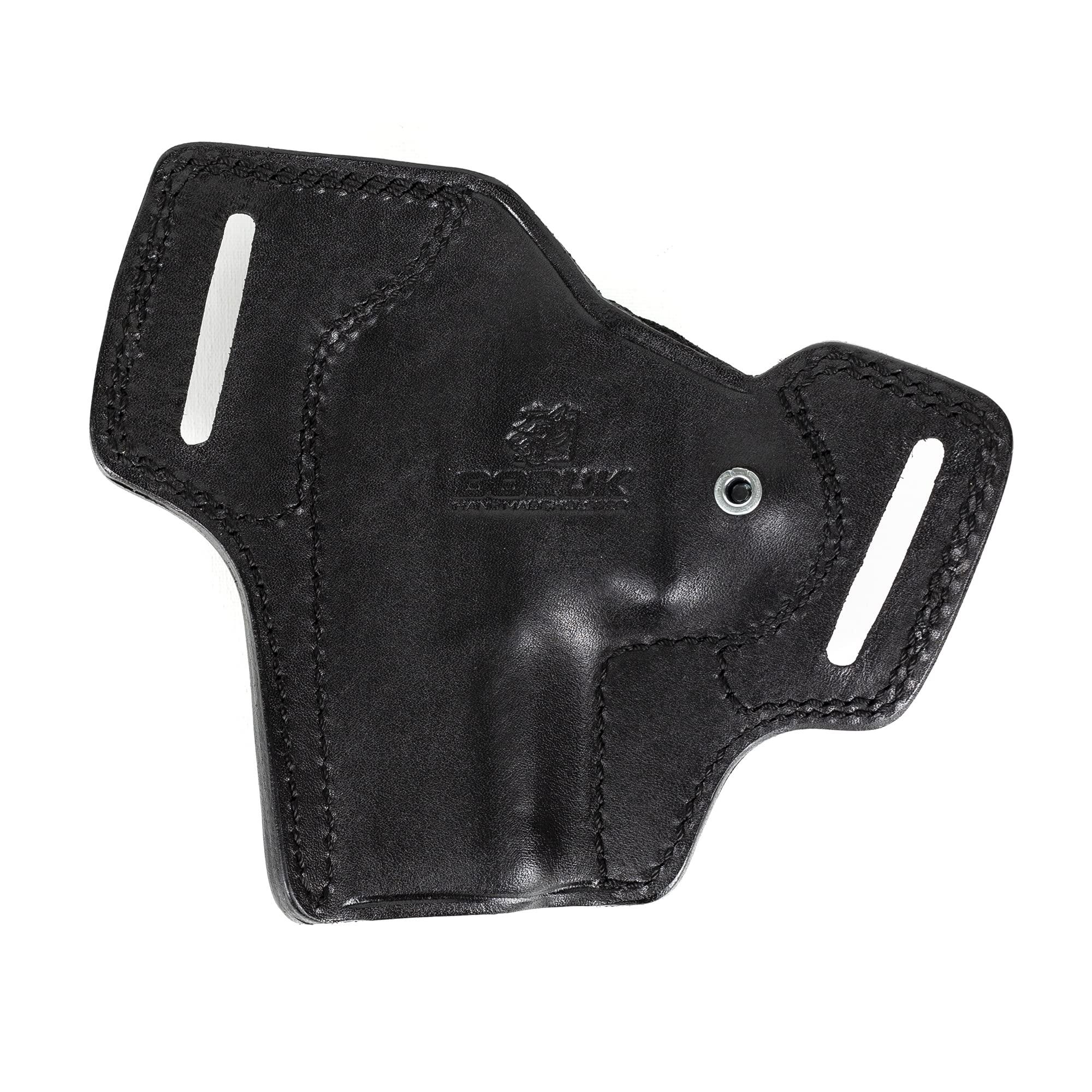 DORUK Doruk Holster for Walther PPS M2 9mm Owb Combat Master Leather Gun Belt Holsters (Black Right Hand)