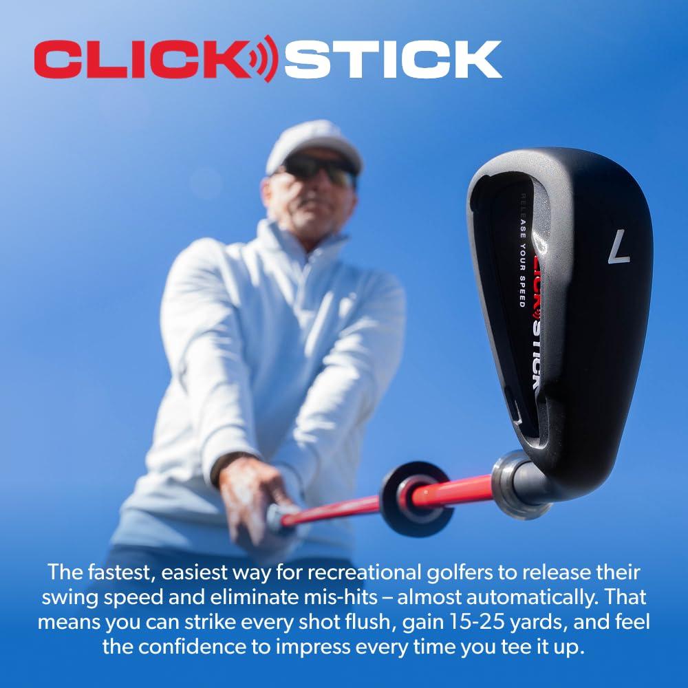 Performance Golf Performance Golf Click Stick - Swing Trainer for Automatic Release I Auditory Feedback I Core Golf Swing Mechanics Improvement (Standard Flex, Right)
