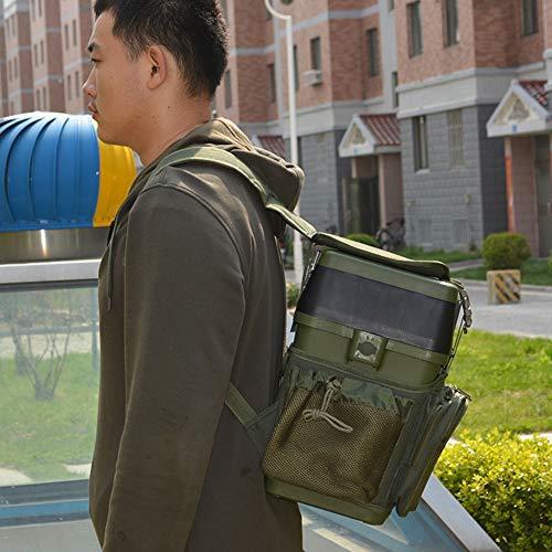 ZFF ZFF Fishing Seat Box & Rucksack - Fly Sea Coarse Fishing Seat Backpack 34 * 18 * 40cm Small Fishing Box (Color : B)