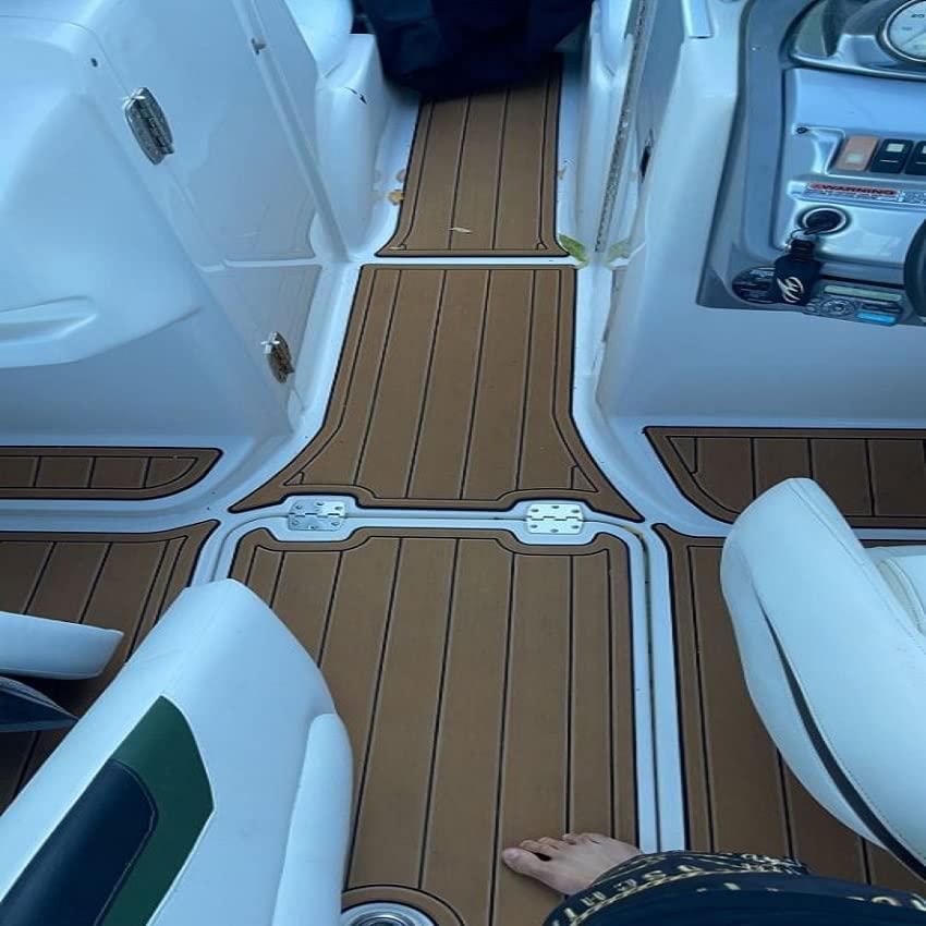 NineFit Basics Boat EVA Faux Teak Decking Floor Compatible with 2018 Monterey 378 SE Swim Platform