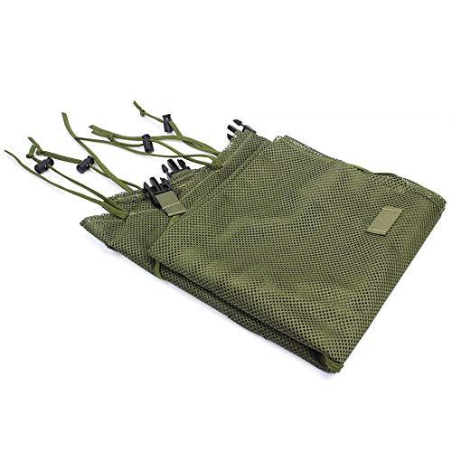 ROCOTACTICAL ROCOTACTICAL Breathable Ghillie Cape for Ghillie Suits Foundation, Mesh Nylon, for Hunting, Sniper, Airsoft, Wildlife Photography, Halloween, Army Green