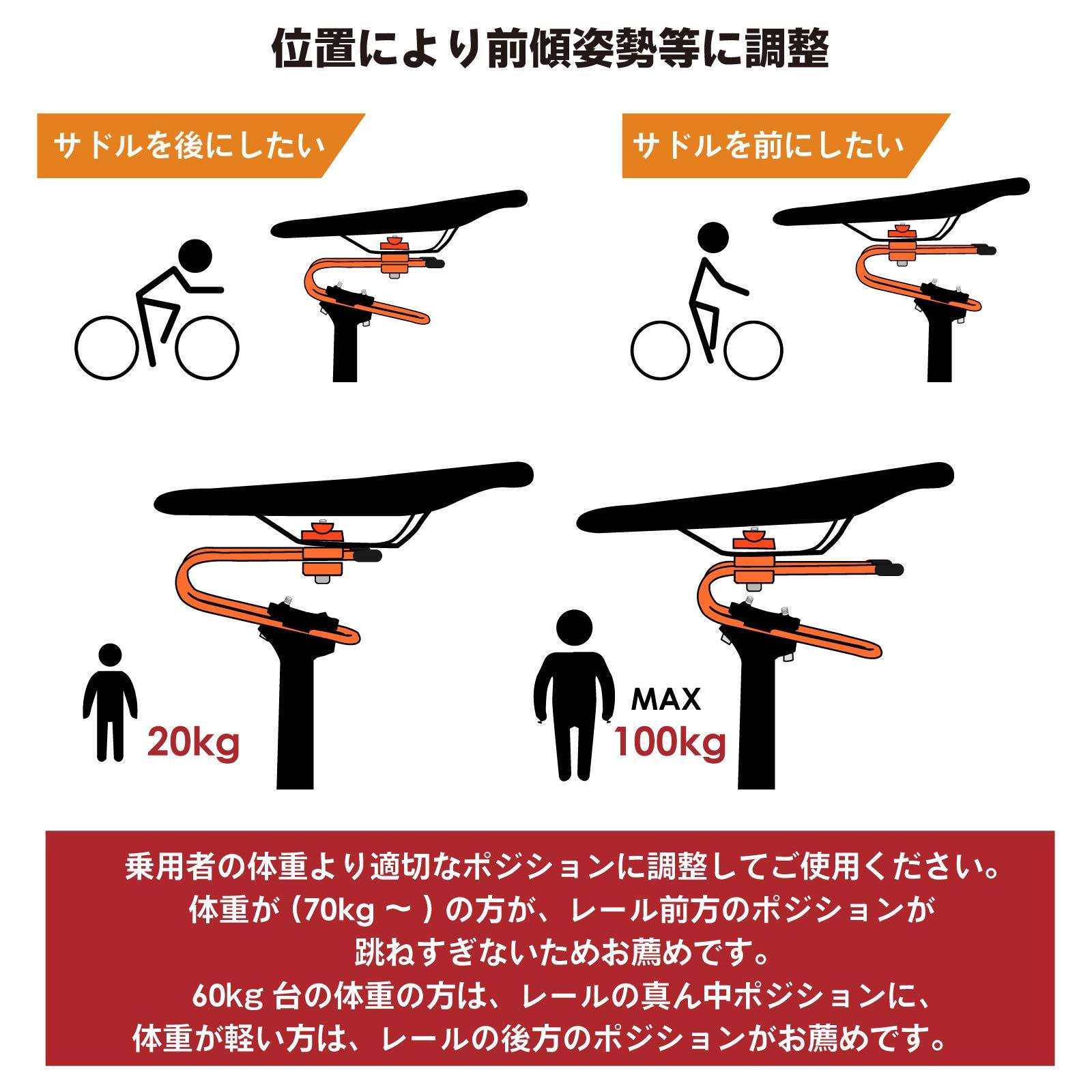GORIX GORIX Bike Saddle Suspension Spring Steel Shock Absorber MTB Road Bicycle (GX-SSP(Global Edition)) (Red)