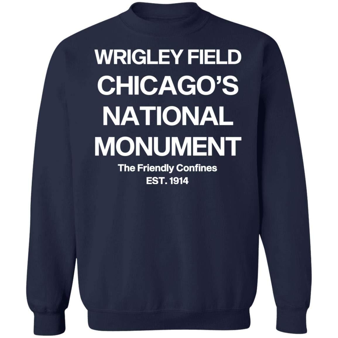 ThirtyFive55 ThirtyFive55 Wrigley Field: Chicago\'s National Monument Crewneck Sweatshirt Navy XL