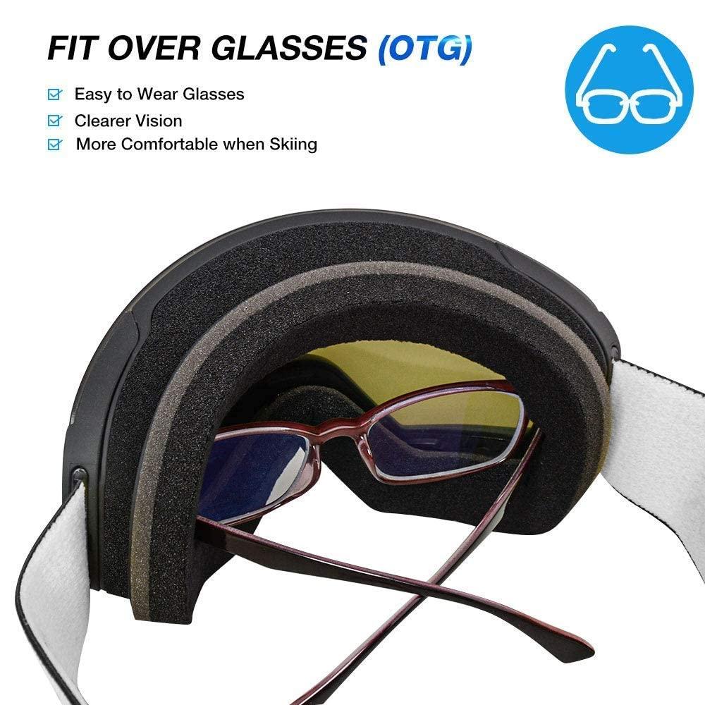 ZIONOR ZIONOR Ski Goggles with X 11 Magnetic Ski Goggles