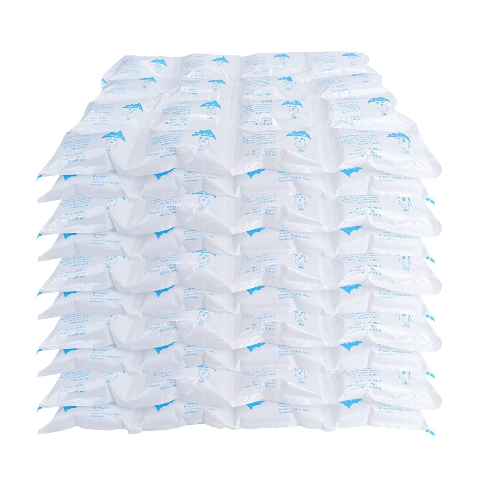 TarppedRock TarppedRock Dry Ice Packs for Shipping Frozen Food, 10 Sheets Reusable Cold Ice Packs for Coolers, Lunch Bag, Flexible Long-Lasting Ice Blanket Sheets