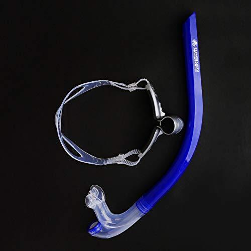 Kraken Aquatics Kraken Aquatics Swim Snorkel for Lap Swimming, Swimmers Training and Pool Therapy Equipment | Quality Adult Center Mount Snorkel with Comfortable Silicone Mouthpiece and One-Way Purge Valve | Blue
