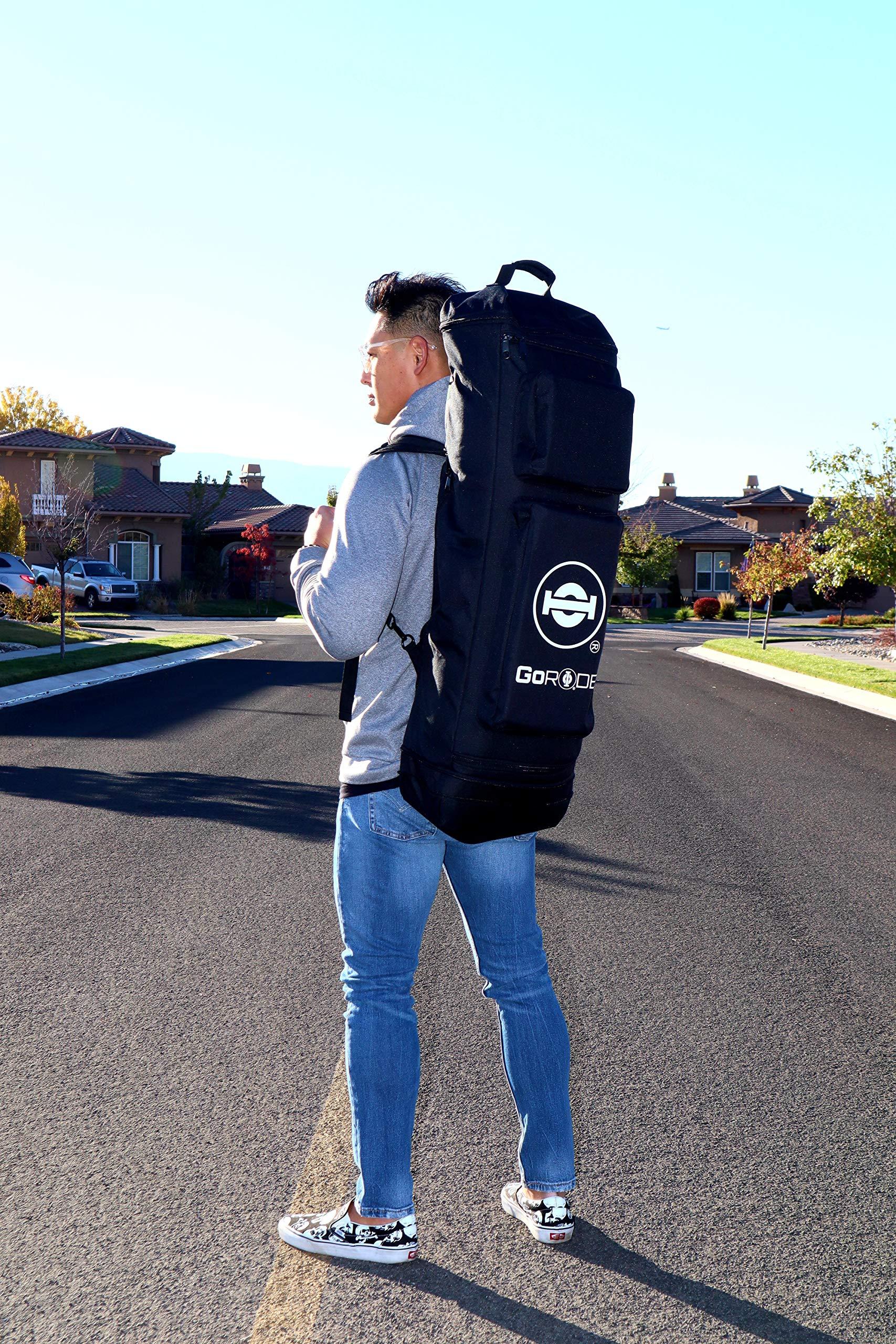 GoRide GoRide Elite Electric Longboard Skateboard Backpack Bag Carrier with Laptop Holder (Black)
