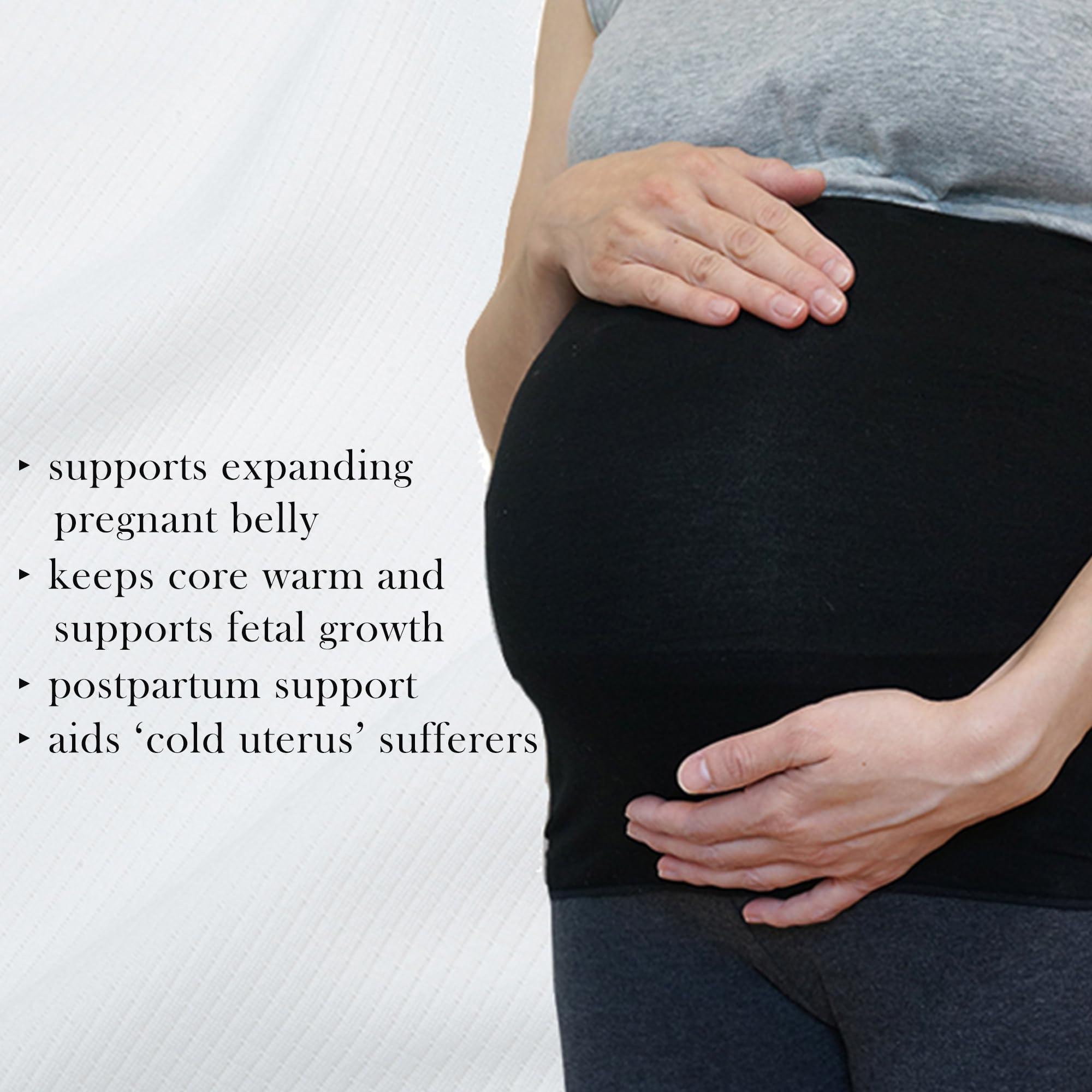 CHARM CHARM Stomach Wrap Japanese Haramaki - Mens Belly Warmer Womens Postpartum & Maternity Belt White