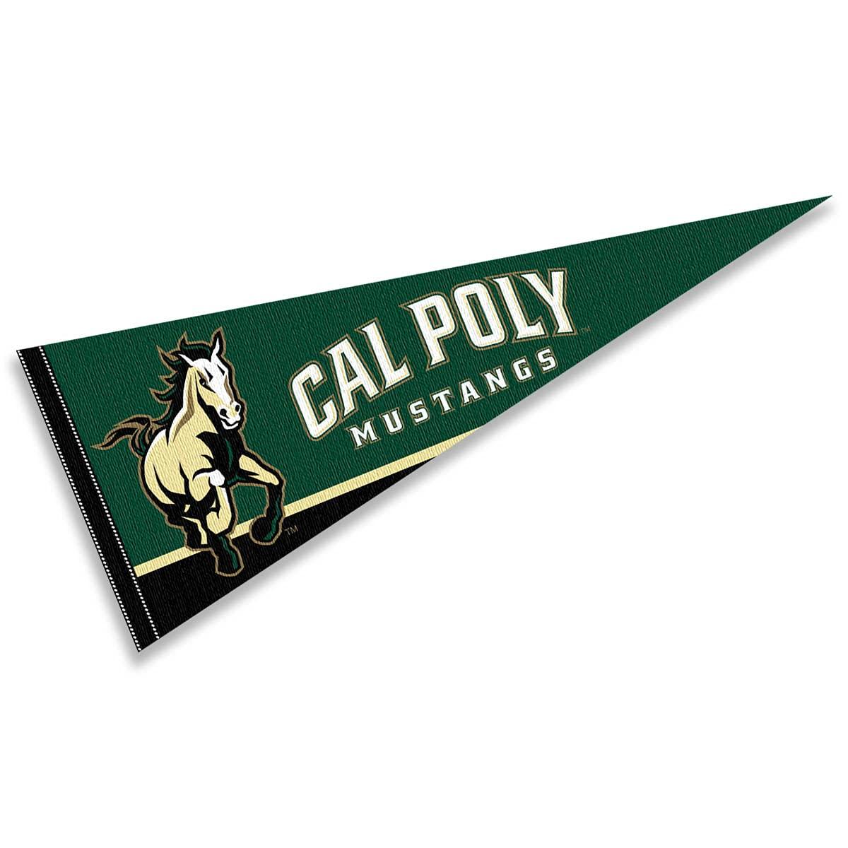 College Flags & Banners Co. College Flags & Banners Co. Cal Poly Mustangs Pennant Full Size Felt
