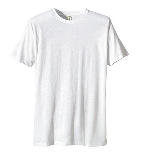 econscious econscious Unisex Standard 100% Cotton Short Sleeve Fashion Tee, White, Small