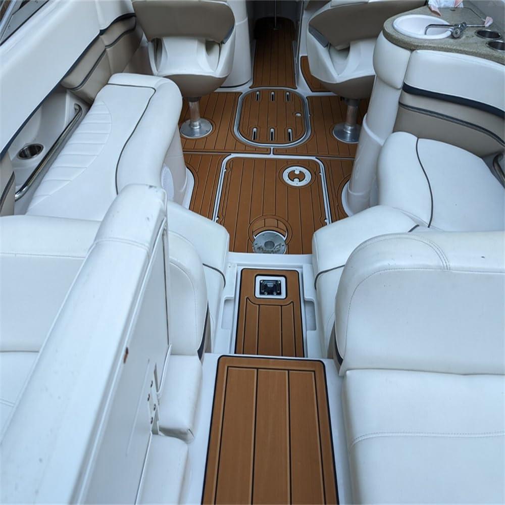 ZYLJC -181 Boat EVA Faux Teak Decking Floor Compatible with 2005 Four Winns Horizon 230 Swim Platform Cockpit Boat EVA Foam Teak Floor Pad