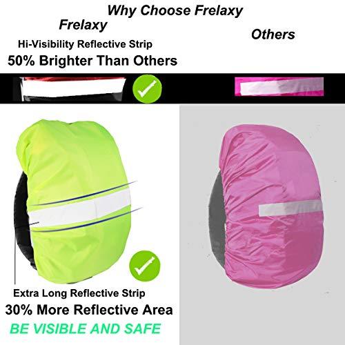 Frelaxy Frelaxy Hi-Visibility Backpack Rain Cover with Reflective Strip 100% Waterproof Ultralight Backpack Cover, Storage Pouch, Anti-Slip Cross Buckle Strap, for Hiking, Camping, Biking, Outdoor, Traveling