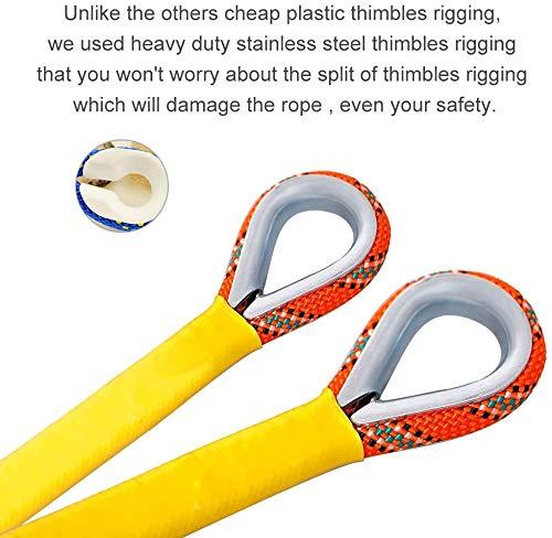 X XBEN X XBEN Outdoor Climbing Rope 10M (32ft) Rock Climbing Rope, Escape Rope Climbing Equipment Fire Rescue Parachute Rope (32 Foot) - Orange