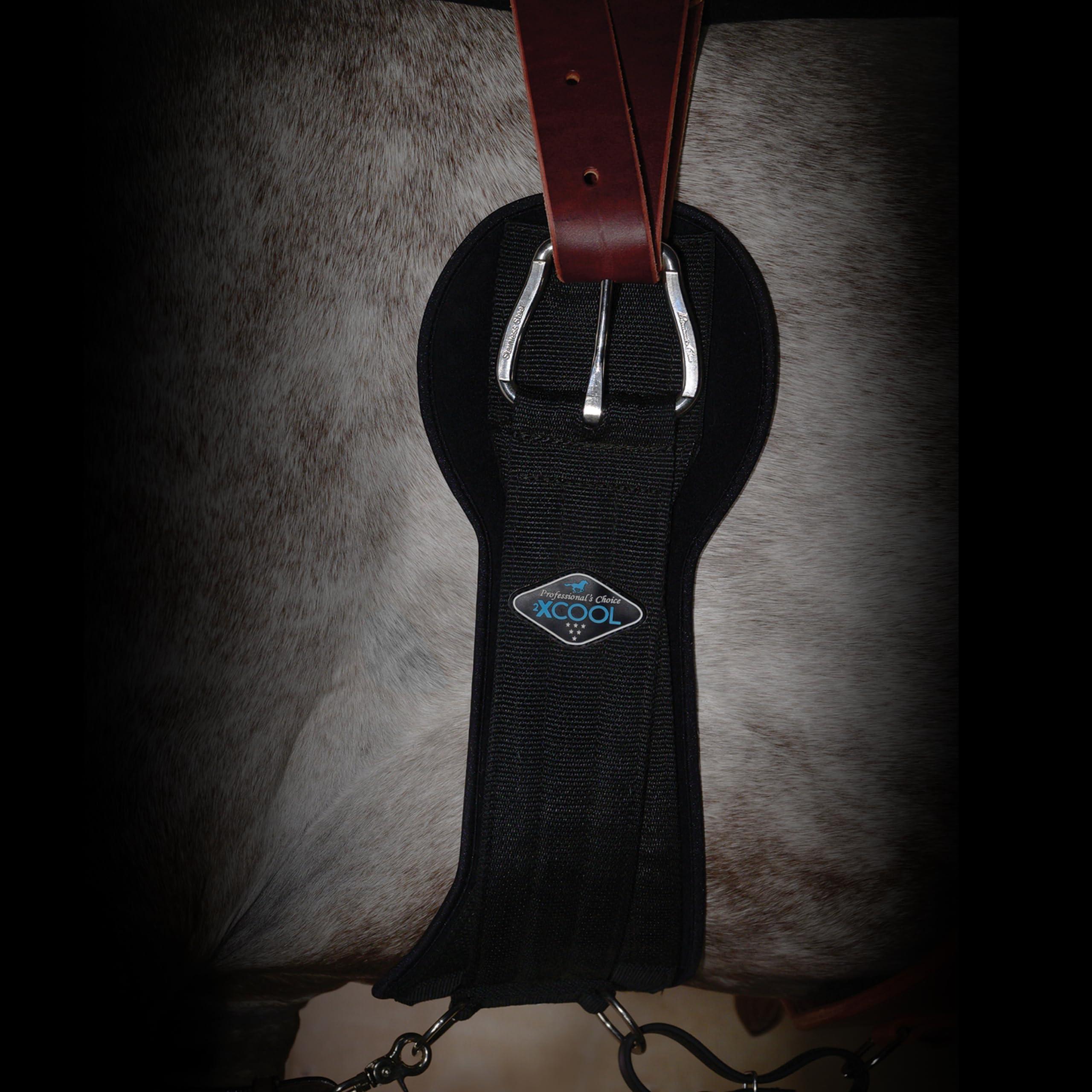Professional's Choice Professional's Choice 2XCOOL Cinch | Cooling Minerals Infused in Liner | V-Shaped Design for Pressure Distribution | Extra Padding to Prevent Pinching | Honeycomb Silicone Soft Grip | 26 Black