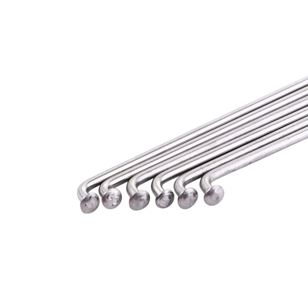 Vctitil Vctitil 10 Pcs 245mm-305mm 14G Bicycle Spokes Stainless Steel Spokes and Nipples Bike Spokes for Mountain Bike Road Bike Electric Bike 700C Wheels(278MM)