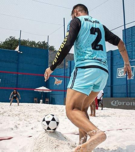 MIKASA MIKASA Ball Pro 5 Ft-Foot-Volleyball, Black/White, 51301