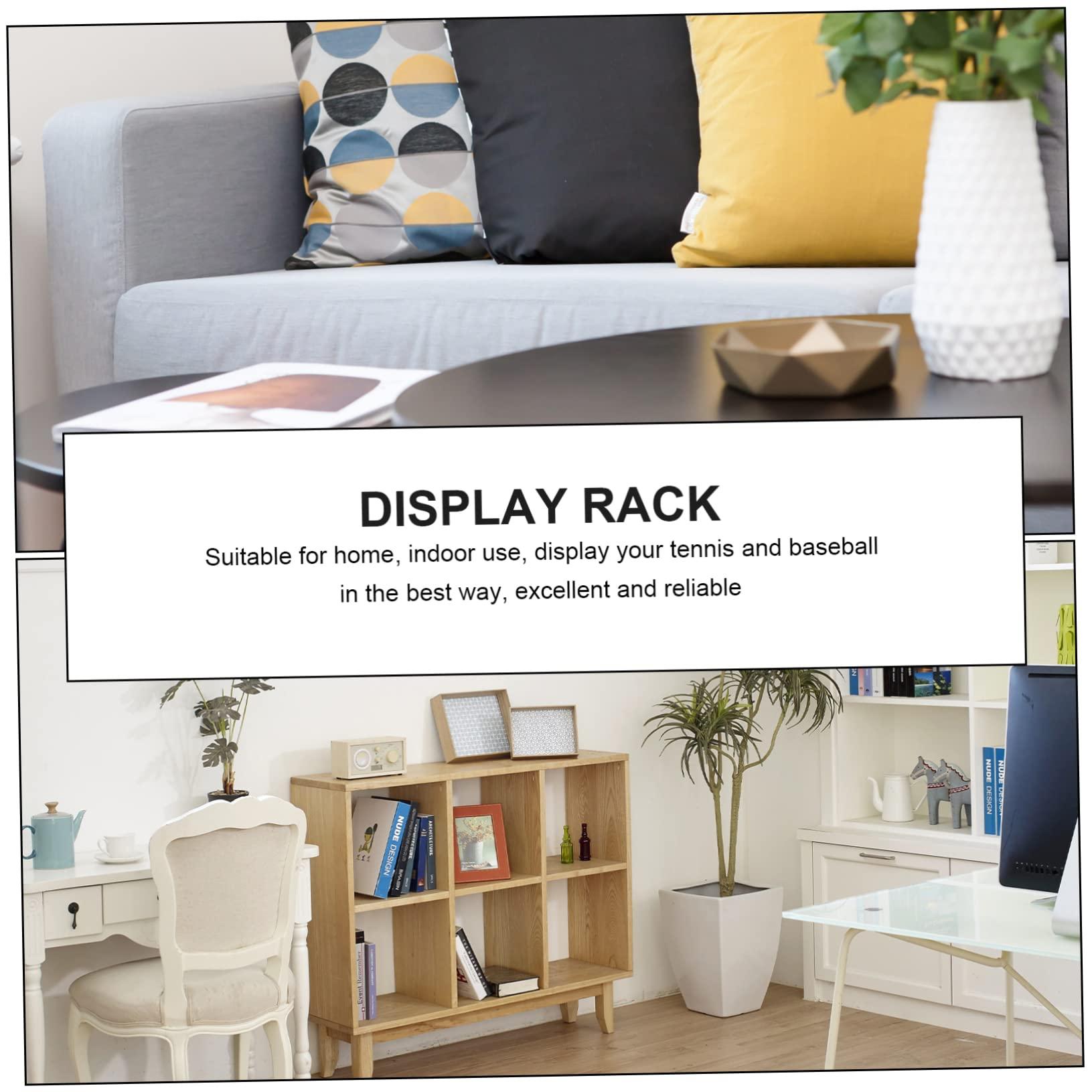 GANAZONO GANAZONO Transparent Acrylic Baseball and Tennis Display Case with Support Base Multi-Purpose Holder for Softballs and Balls Durable Showcasing Box for Collectibles and Memorabilia