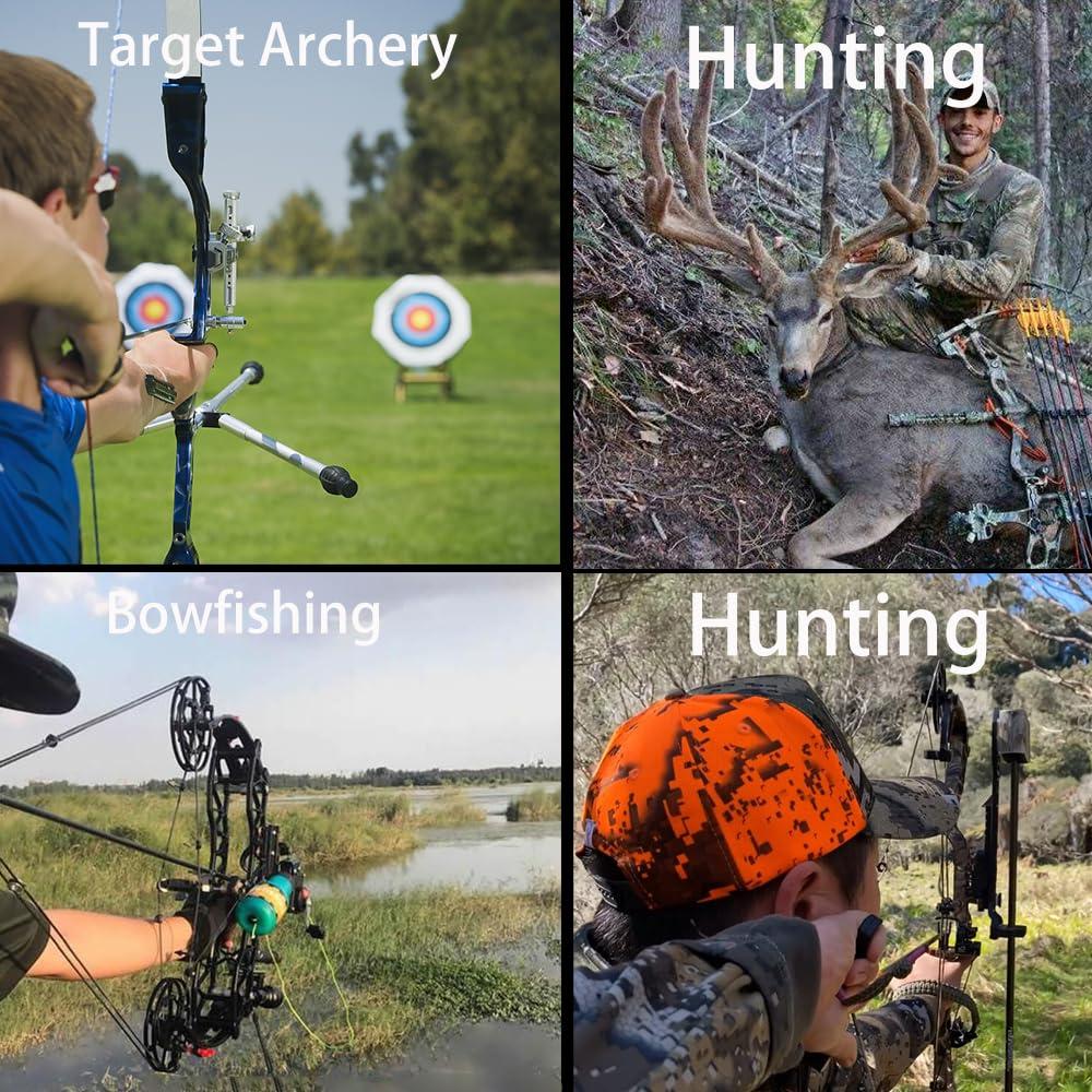 SHARROW Compound Bow Kit for Adult and Beginner,Hunting Bow Archery Set with Alll Accessory,Draw Weight 30-55 Lbs, Right & Left Handed for Hunting Fishing Target Shooting (Earth, Left Handed)