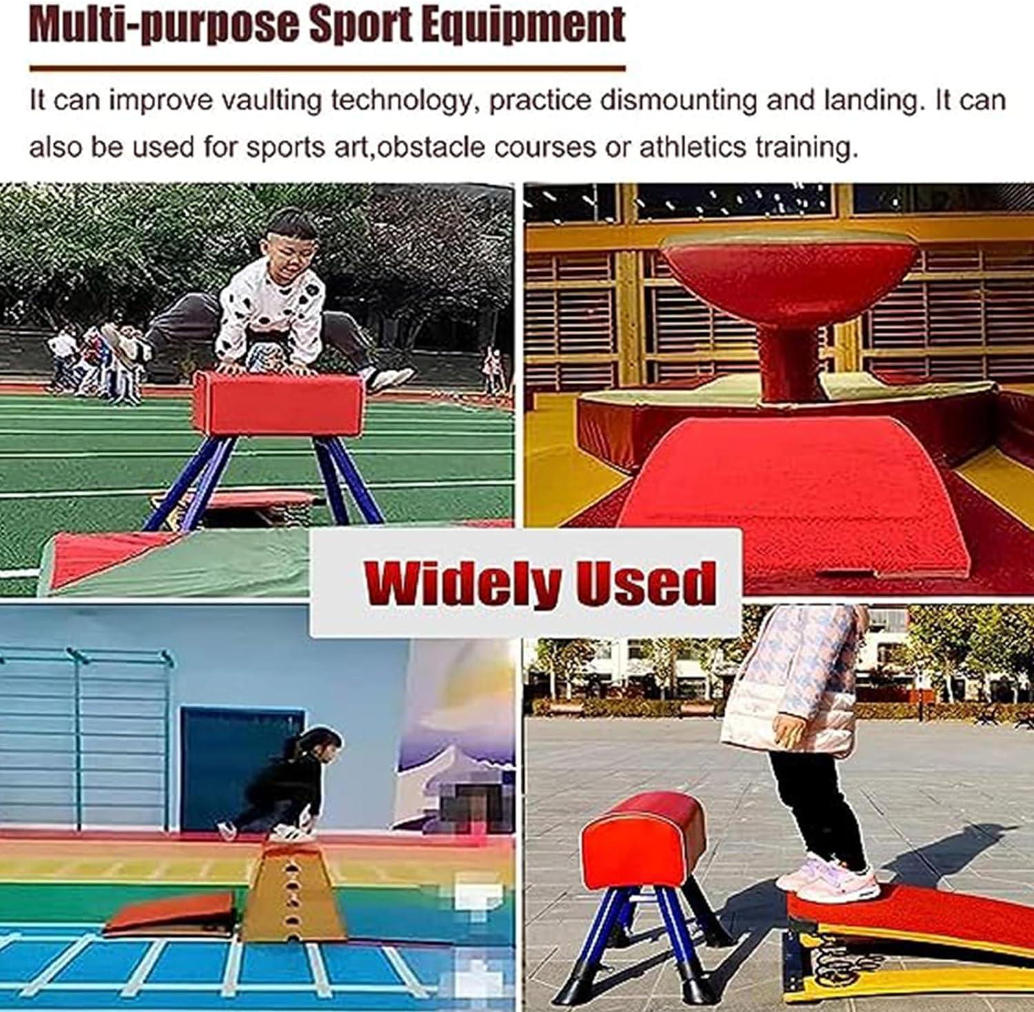 YIYHFKM Junior Gymnastics Springboard,Gymnastics Springboard for Adults and Kids,Big Kids Junior Gymnastics Springboard Heavy Duty Vault Spring Board for Kids for Vault Home Vault Mini Trampoline