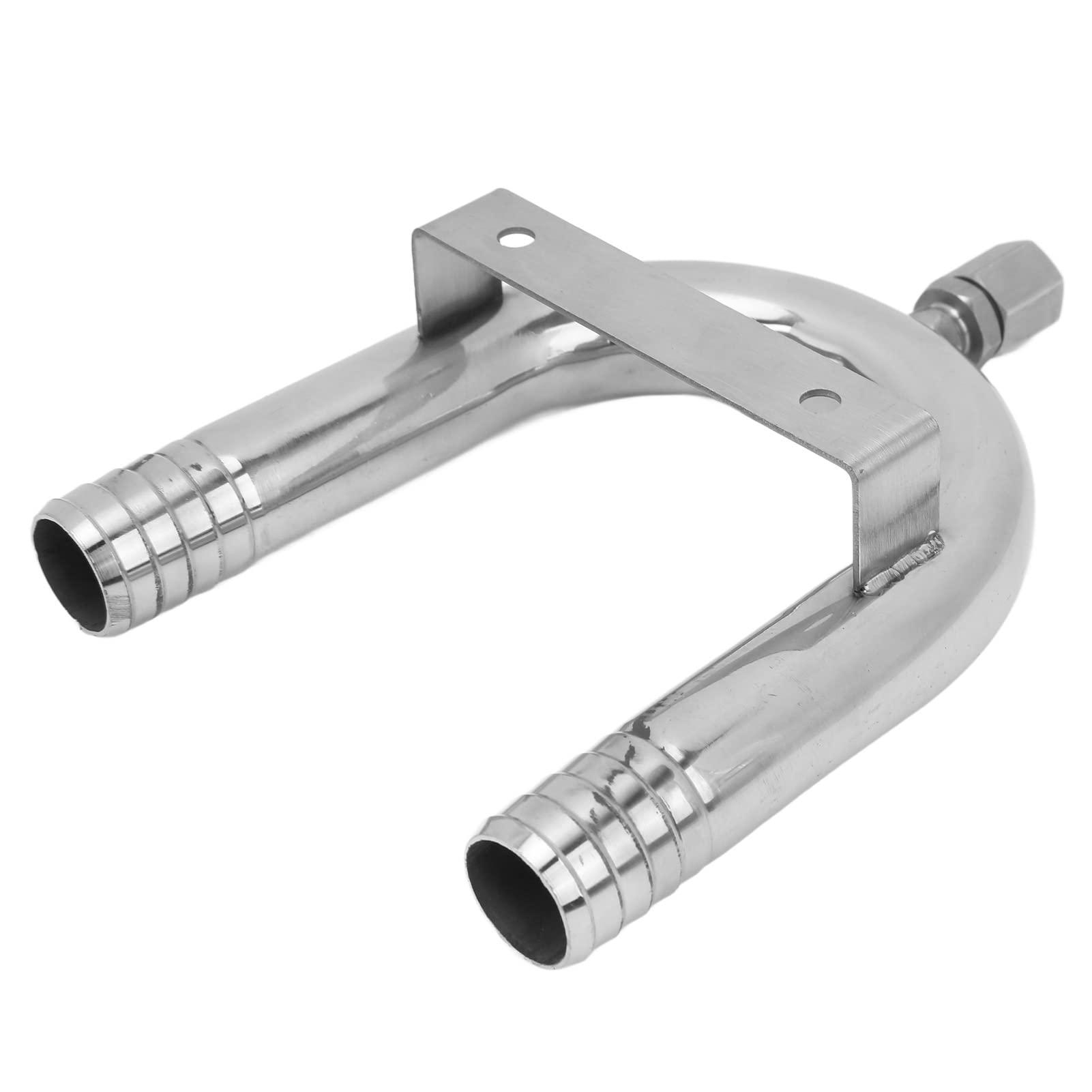 NDNCZDHC NDNCZDHC 25mm Anti Siphon Vented Loop 316 Stainless Steel Vent Loop Valve for Marine RV Yacht Toilet