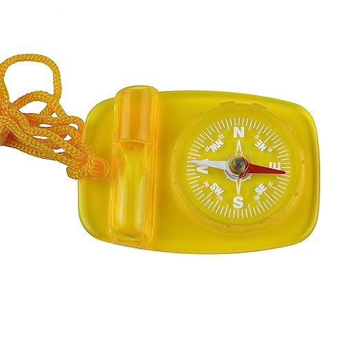 Skywalker Skywalker Lanyard Compass with Safety Whistle (Yellow)