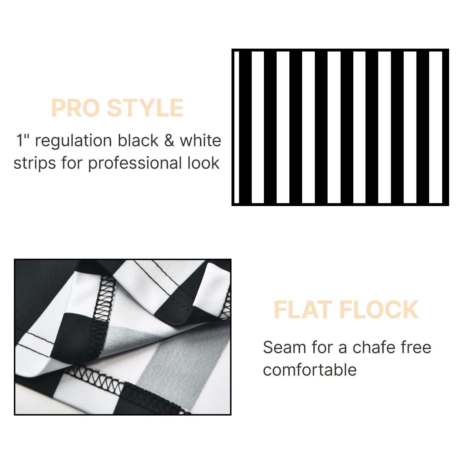 Thapower Thapower Children Referee Shirt Costume Kids Youth Black and White Stripe Boy Girls Toddler Ref Jersey,V Neck