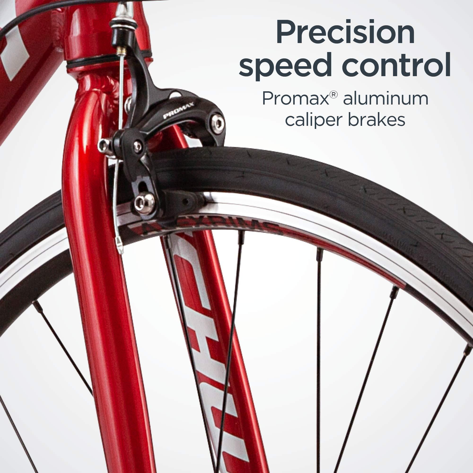 Schwinn Schwinn Fastback Tourney AL Adult Performance Road Bike, Beginner to Intermediate Bicycle Riders, 700c Wheels, 14-Speed Drivetrain, Extra-Large Aluminum Frame, Red